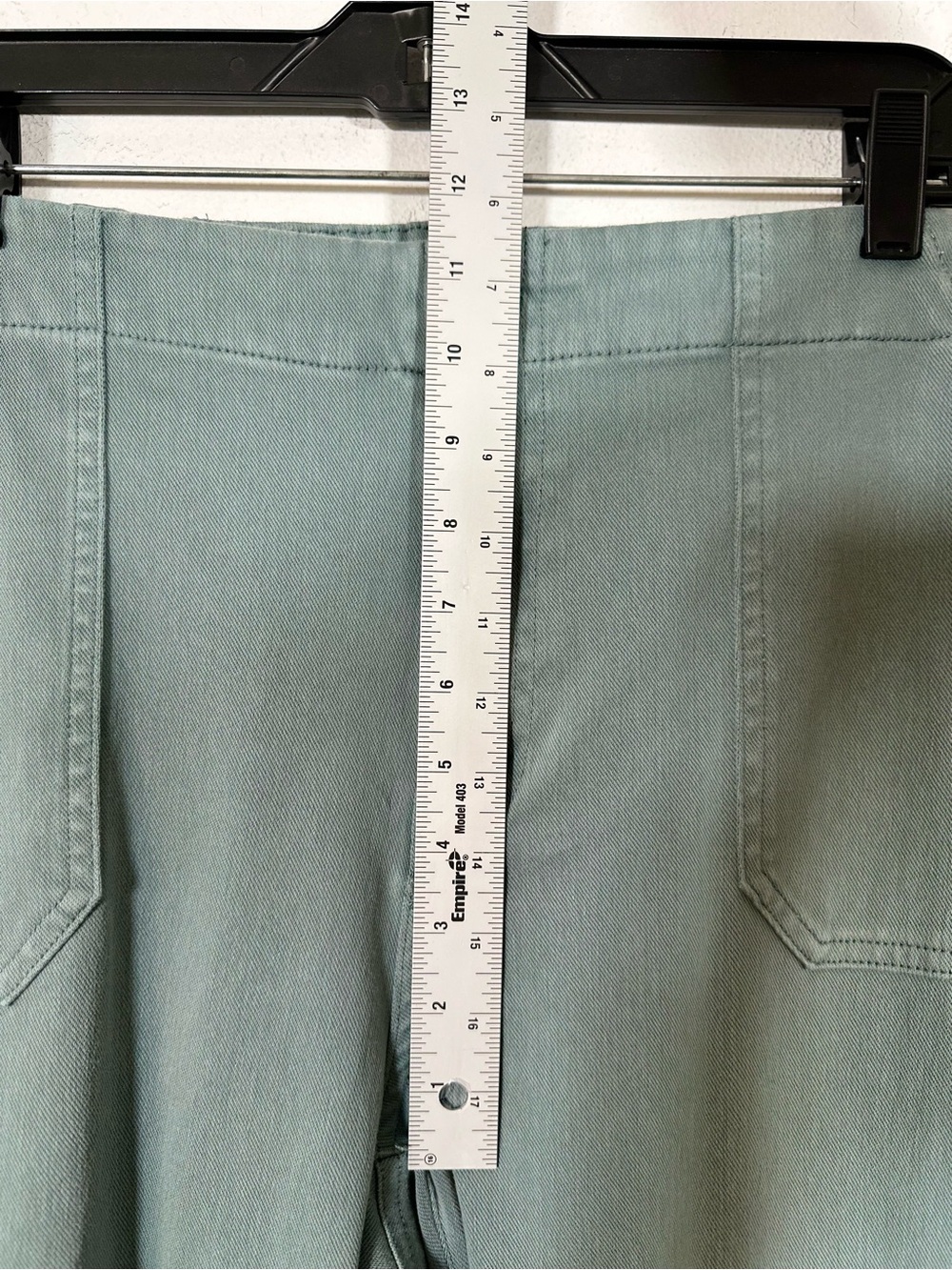 32 Degrees Teal Cotton Casual Stretch Straight Leg Slacks Pants Size L Office - Picture 4 of 8
